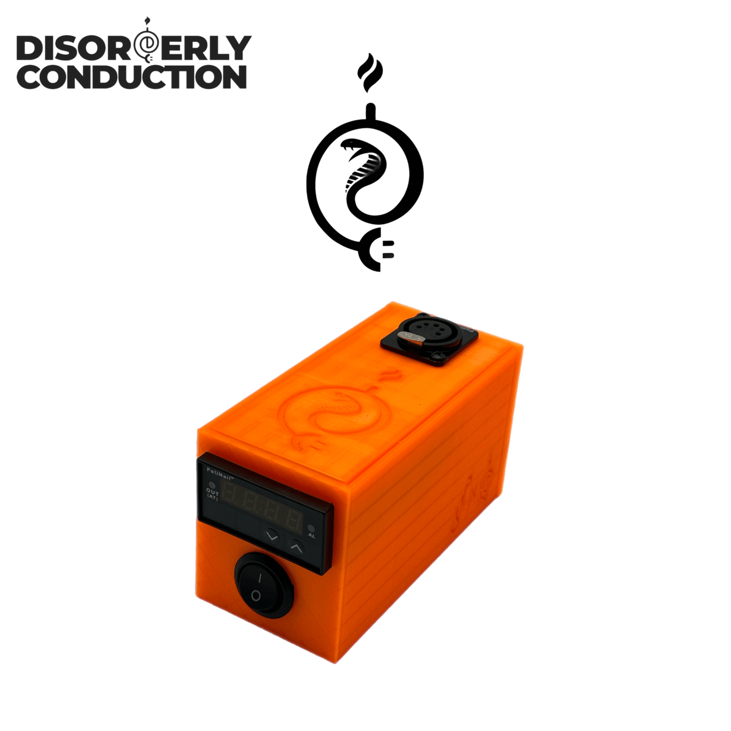 Bundle Deal DC Cobra 3D Printed E - Nail & Caddy - Disorderly Conduction E - Nail