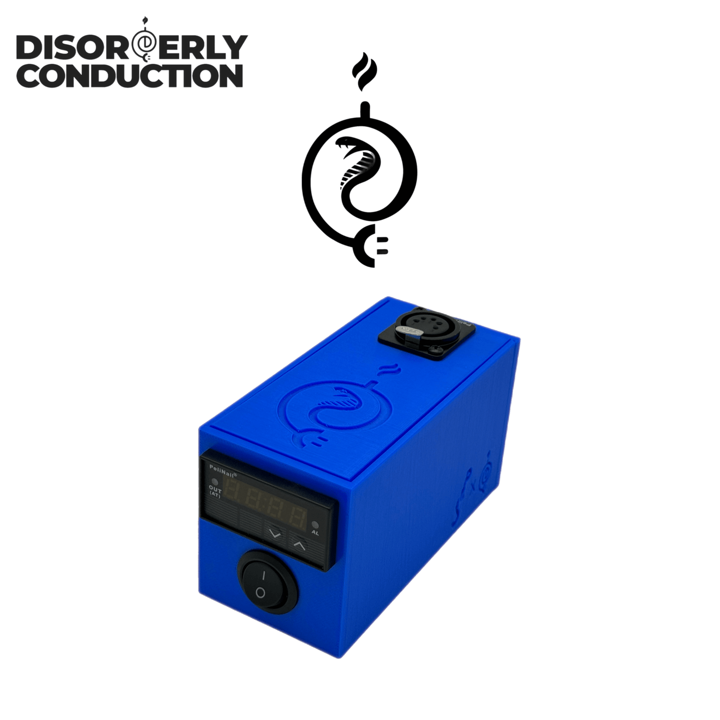 Bundle Deal DC Cobra 3D Printed E - Nail & Caddy - Disorderly Conduction E - Nail