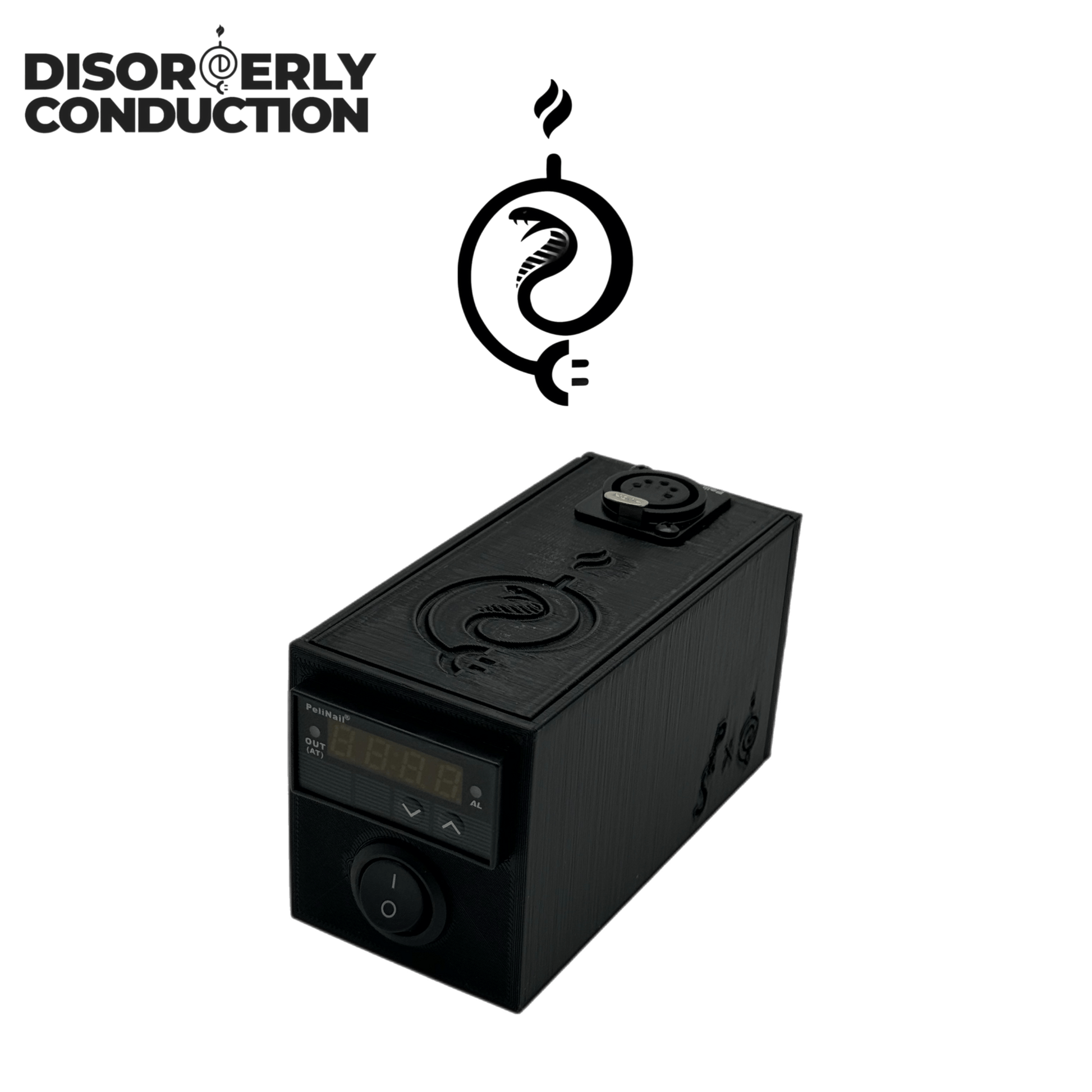 Bundle Deal DC Cobra 3D Printed E - Nail & Caddy - Disorderly Conduction E - Nail