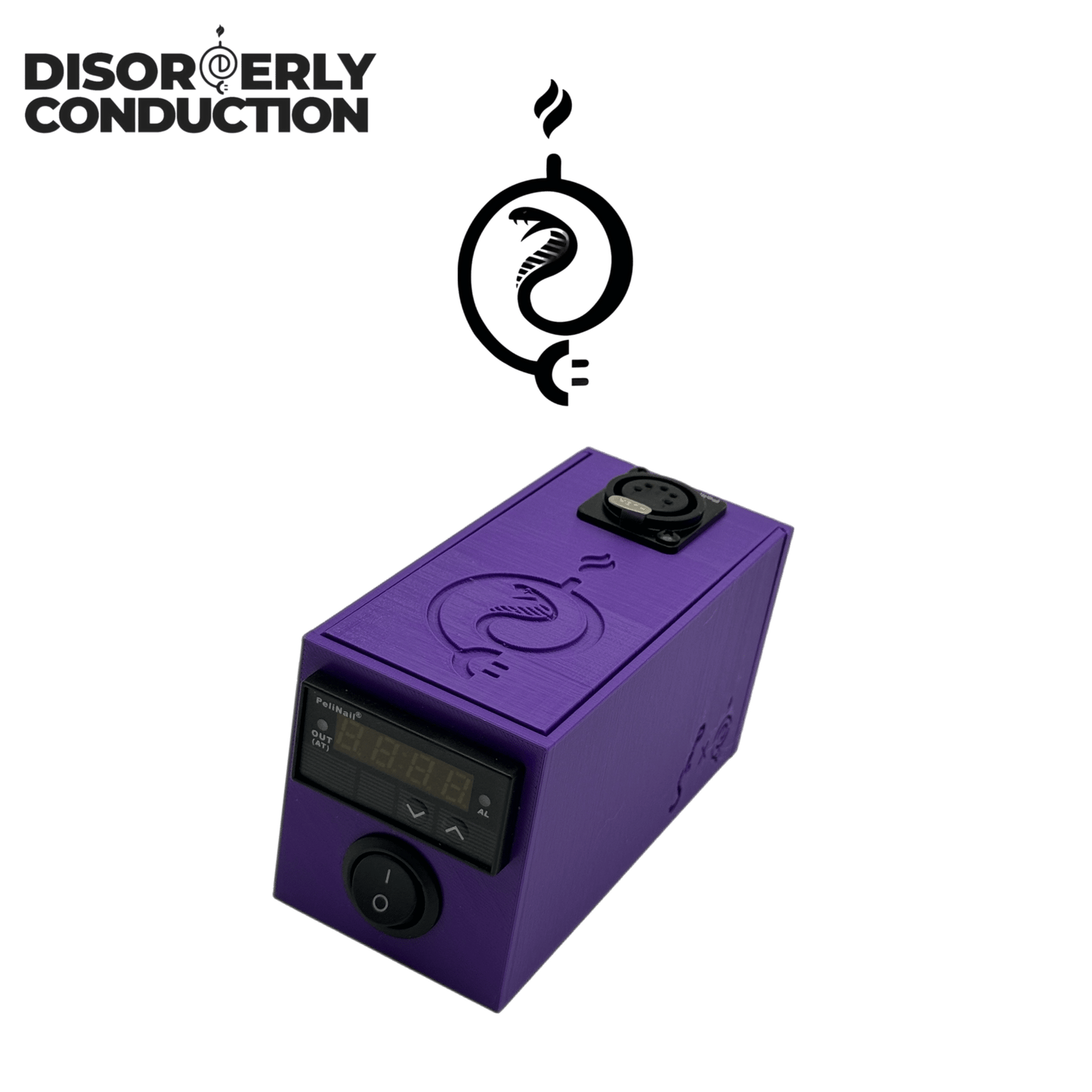 Bundle Deal DC Cobra 3D Printed E - Nail & Caddy - Disorderly Conduction E - Nail