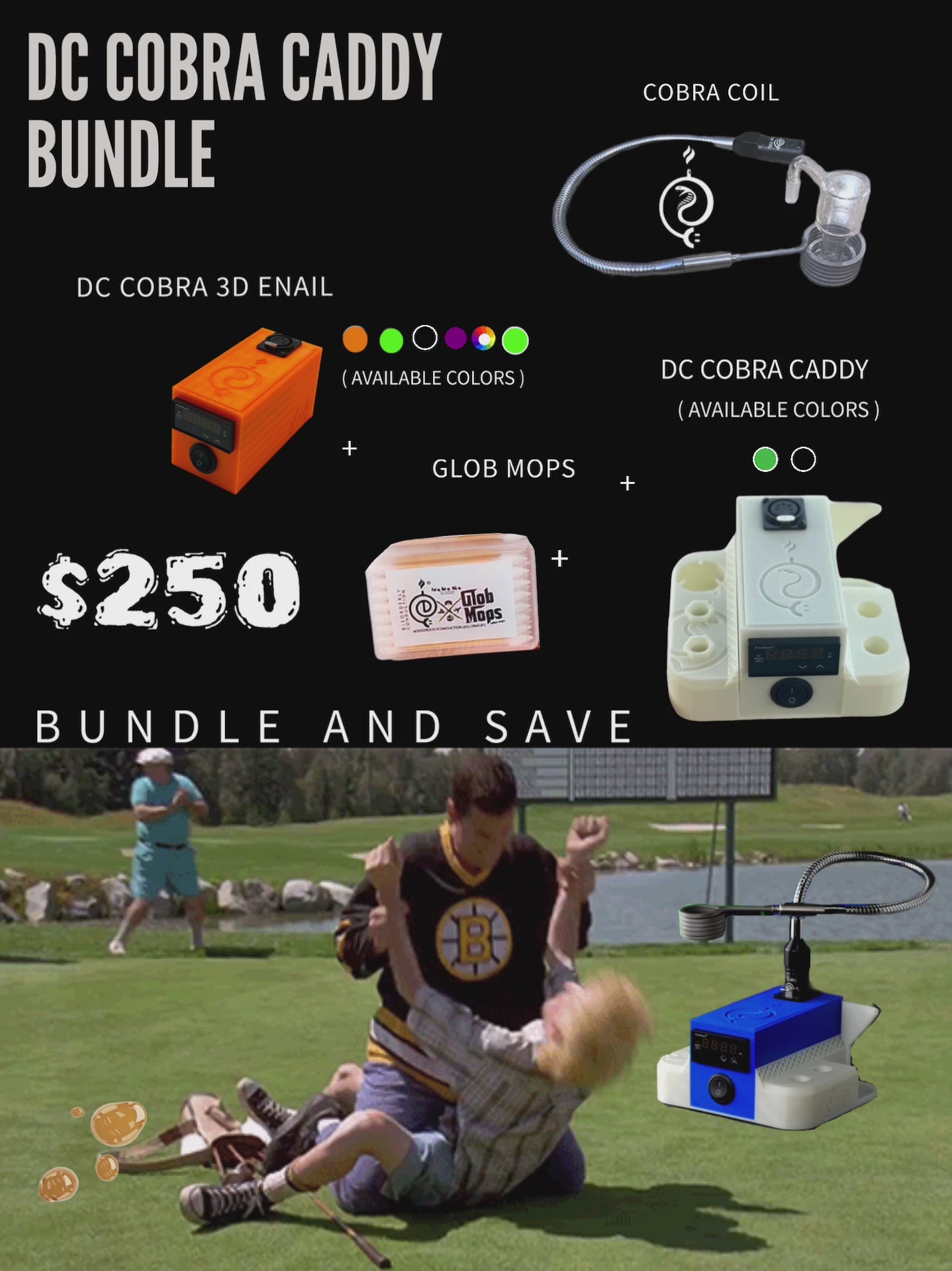 DC Single Cobra Enail Controller Bundle with DC Caddy & DC Cobra Coil